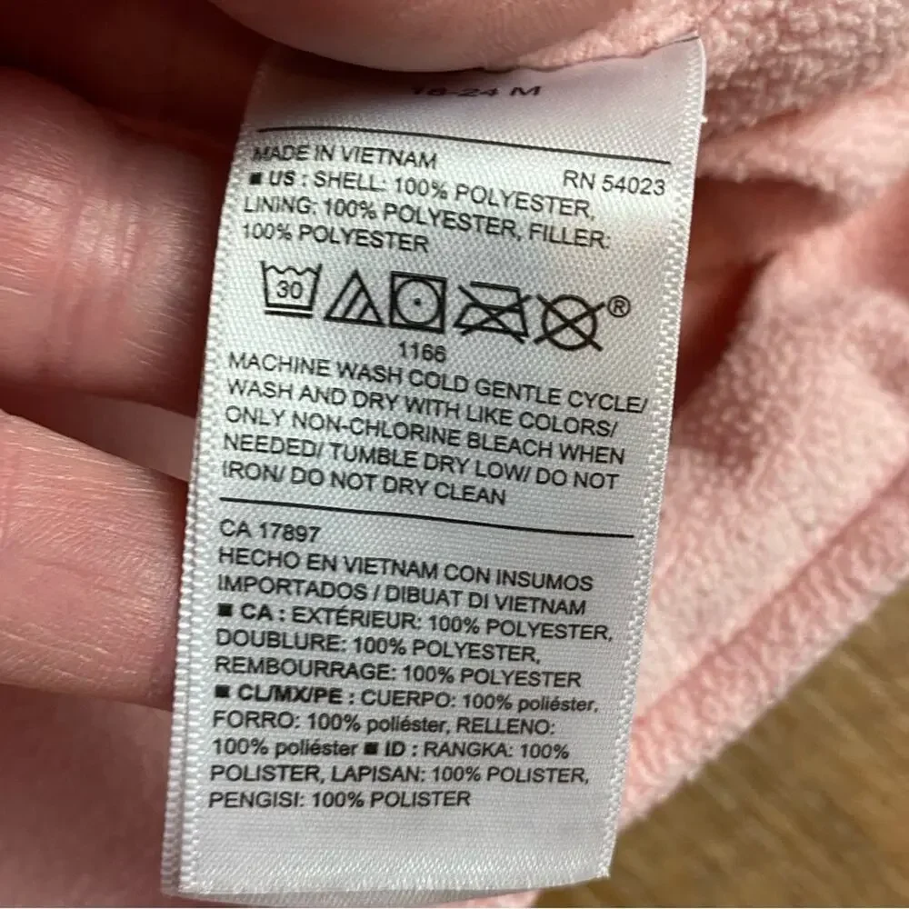 Old Navy Quilted Vest Pink 18-24 months